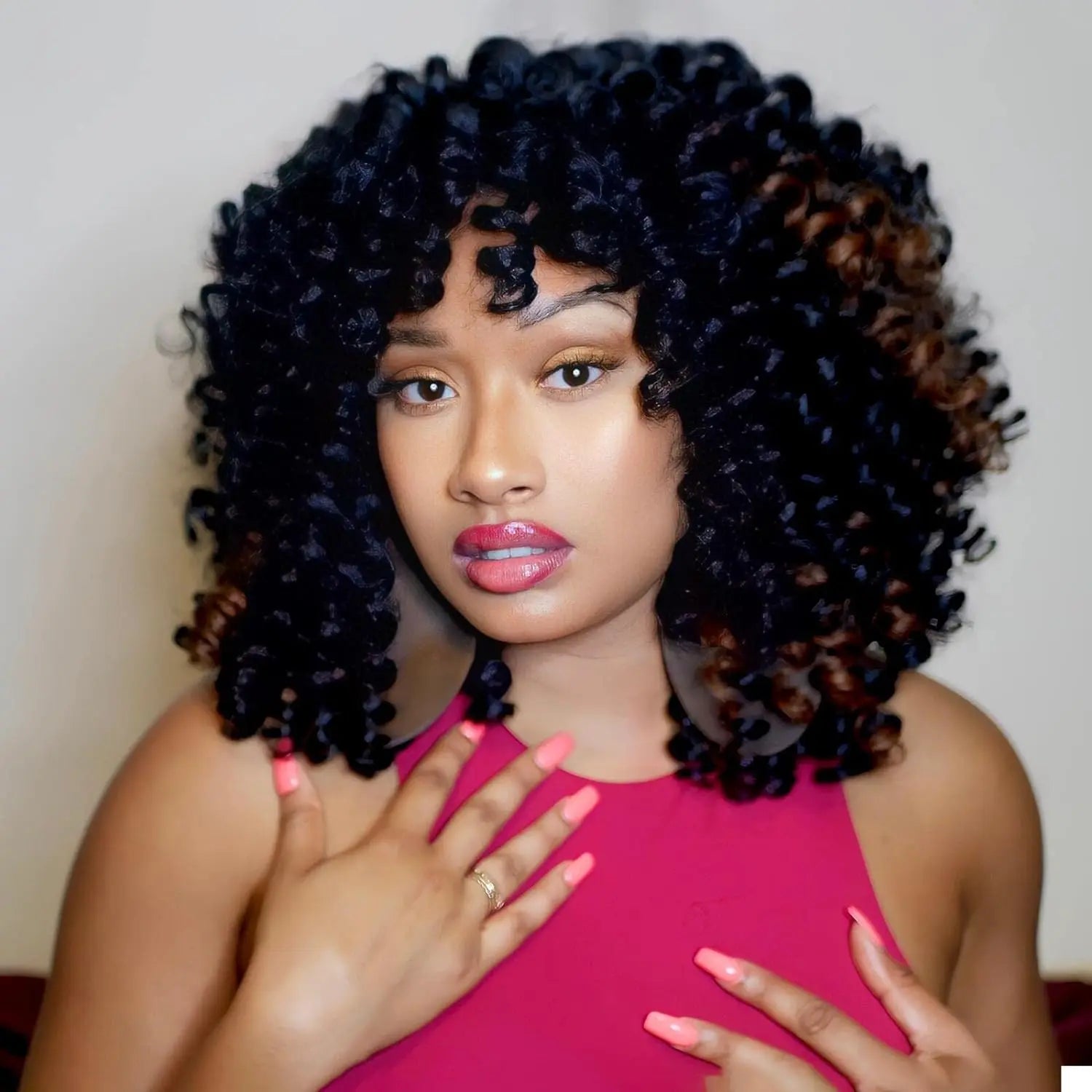 ( US ONLY) FAST SHIPPING WC | Toyotress® Wand Curl Crochet Hair - 6 Packs Jet Black Jamaican Bounce Crochet Hair, Short Bob Curly Crochet Braids Bouncy Curls Synthetic Braiding Hair Extensions Toyotress